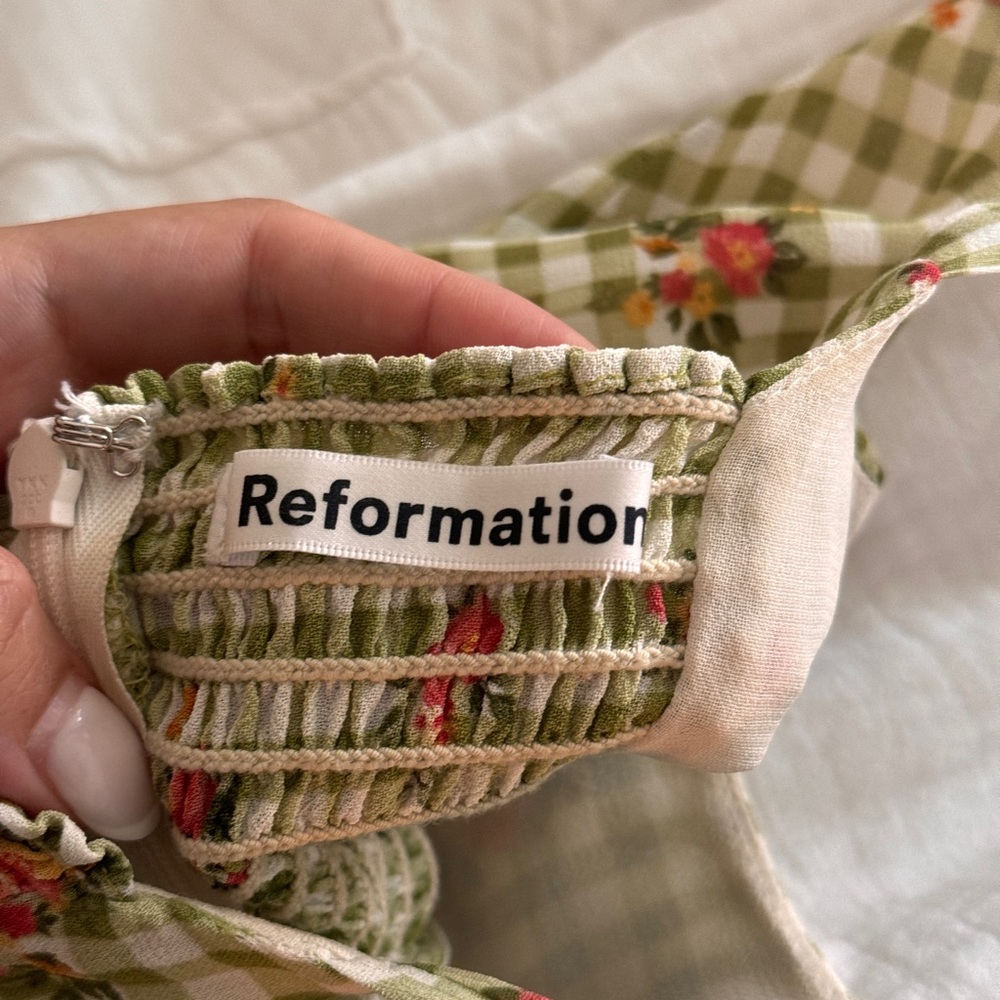Reformation Annabell Dress in Patio Size 2 - Picture 7 of 9
